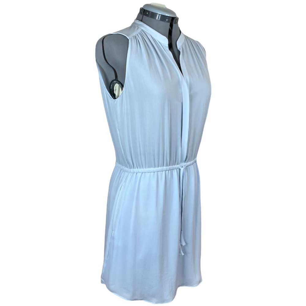 BABATON 100% Silk Benedict Dress M Medium Aritzia Light Blue Casual Party 8 10